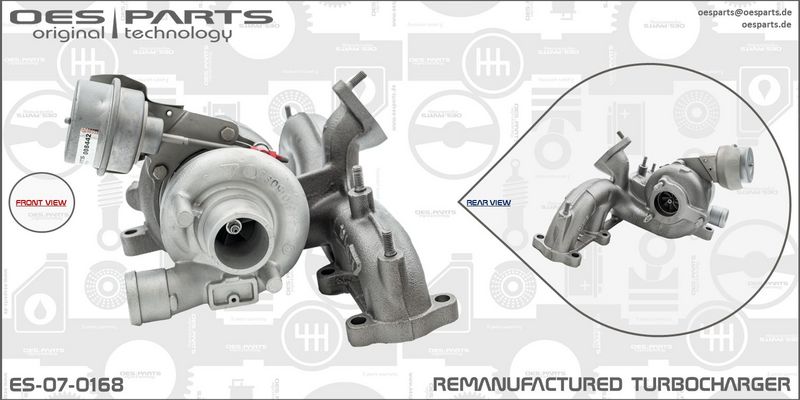 OES PARTS kompresorius, įkrovimo sistema ES-07-0168